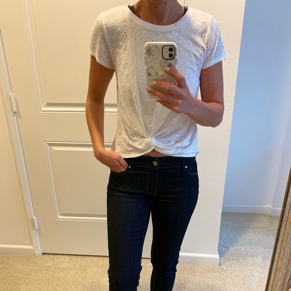 White tied T-shirt
